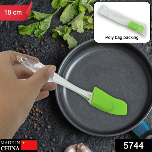 5744 Silicone Spatula for Baking, 1 Pc Rubber Spatula Pancake Spatula Heat Resistant Kitchen Utensils for Cooking Non-Sticky Baking Spatula Set Food Grade, BPA Free (18 Cm)